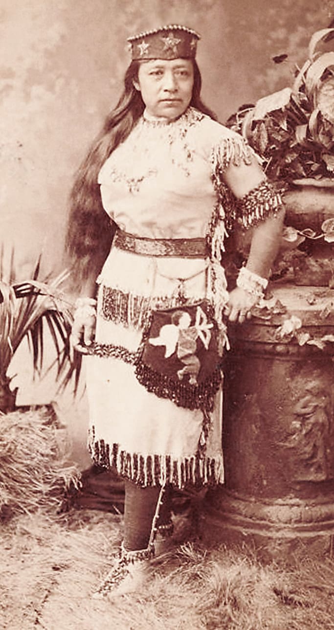Sarah Winnemucca Hopkins, public domain photo by Elmer Chickering.