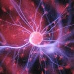 Purple and pink plasma ball.